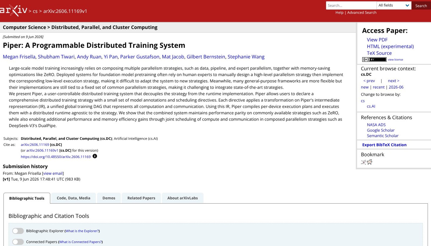 Piper decouples training strategy from runtime