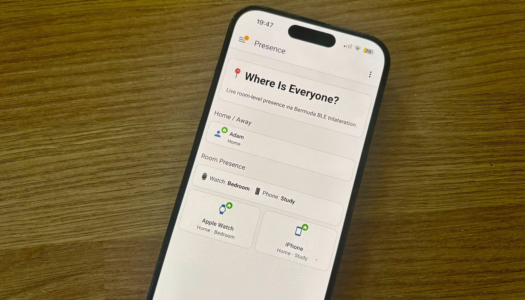 I turned an ESP32 into a Bluetooth presence sensor, and it knows which room I'm in