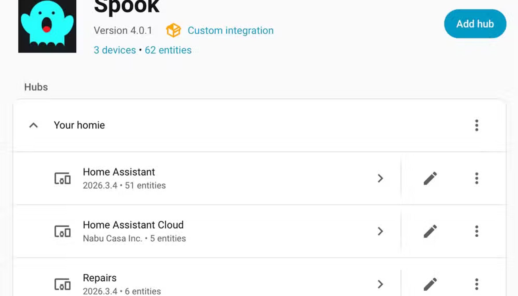 Spook integration for Home Assistant.