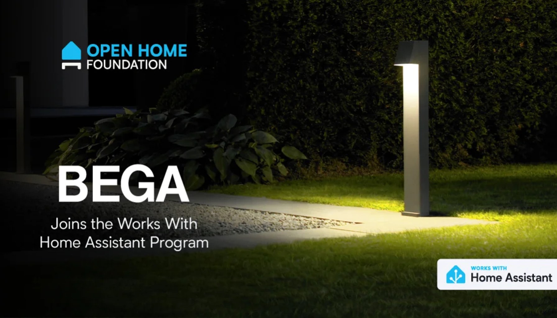 BEGA joins Works with Home Assistant