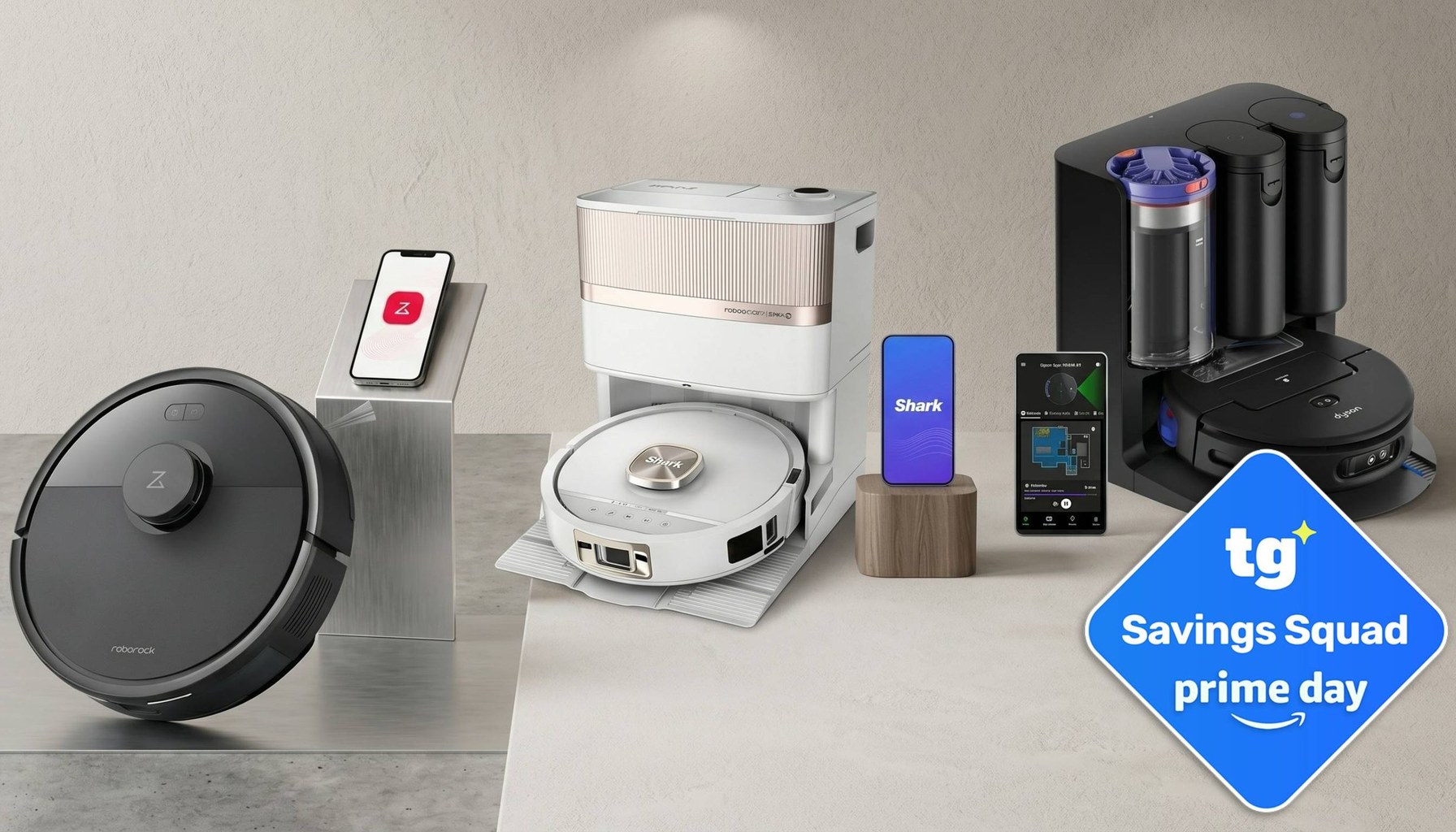 Prime Day robot vacuum deals — clean up with up to 56% off Shark, Dyson and Eufy