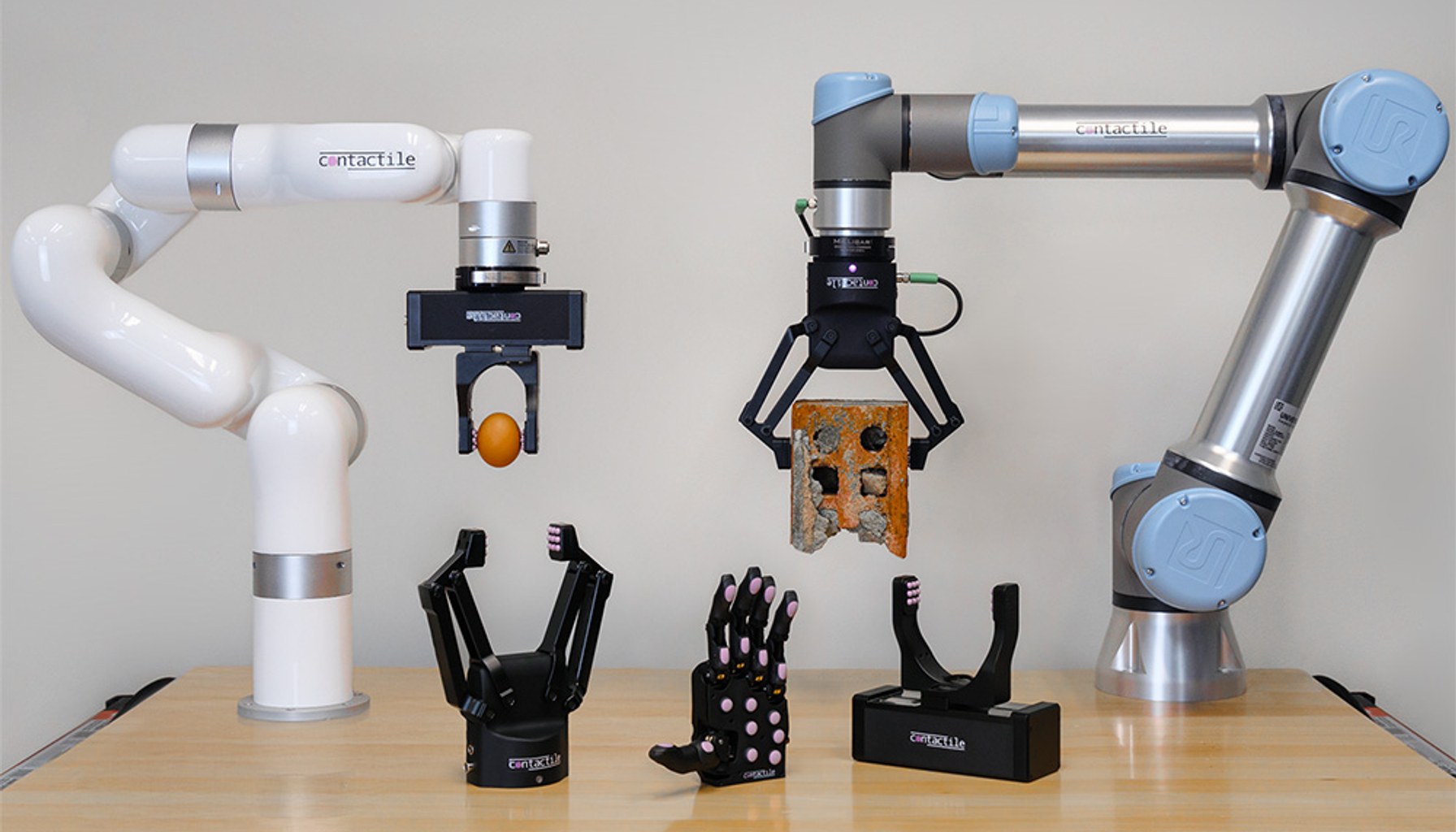 Contactile offers robotic hands and grippers equipped with its tactile sensors. These provide data for world models.