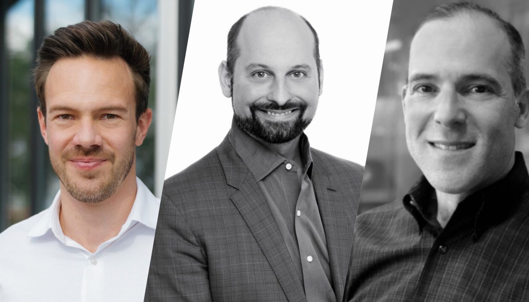 From left to right: David Crabb, Spencer Krause, and Peter Seiff. They will discuss hospital robots at the Robotics Summit & Expo.