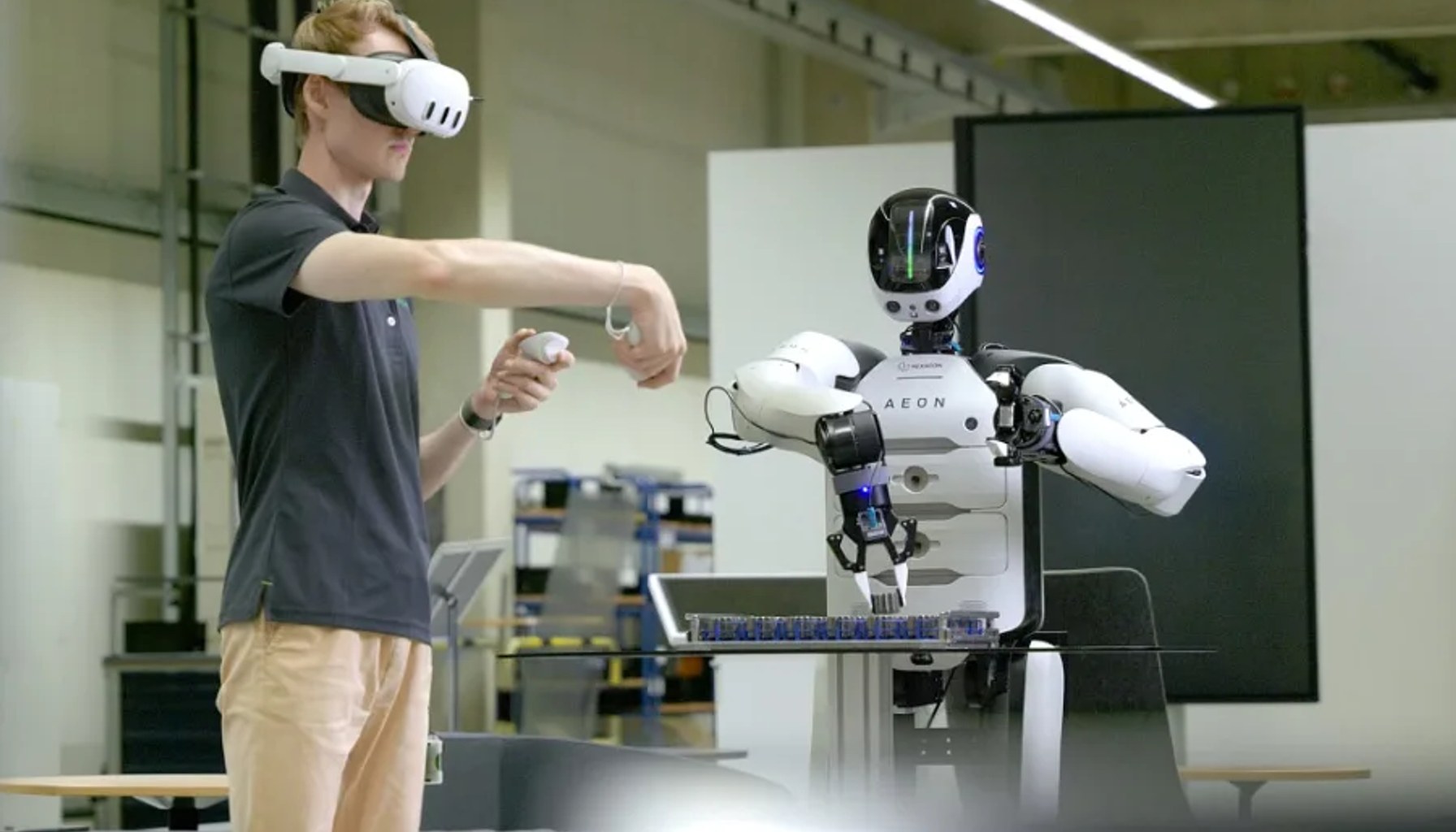 Humanoid Robots get trained in Robot Gym before factory deployment