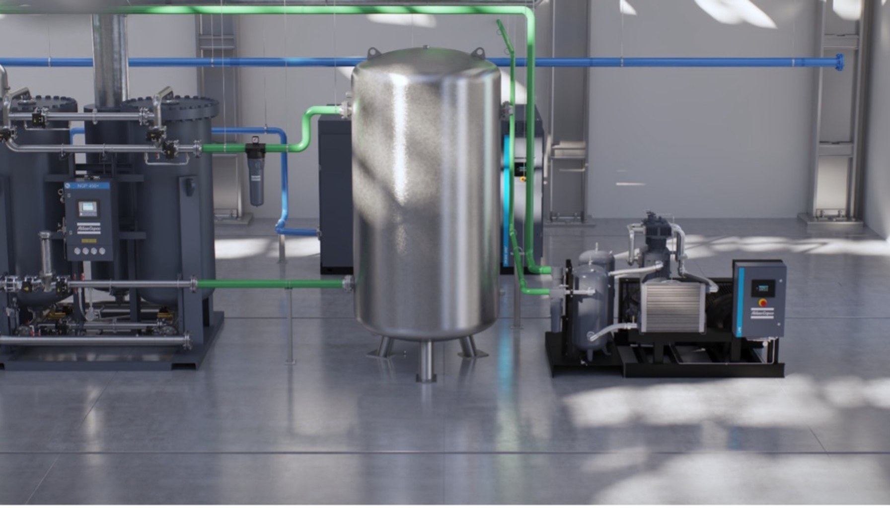 Atlas Copco’s onsite nitrogen generation system combined with LFB booster for laser cutting operations. Courtesy: Atlas Copco