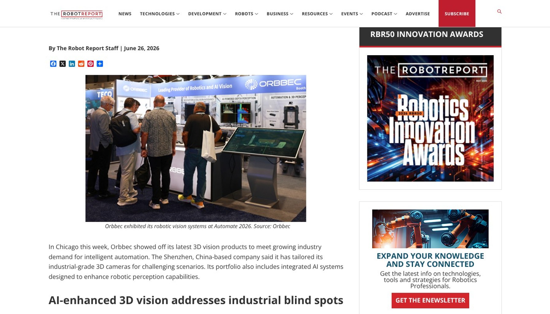 AI Vision Boosts Warehouse Automation