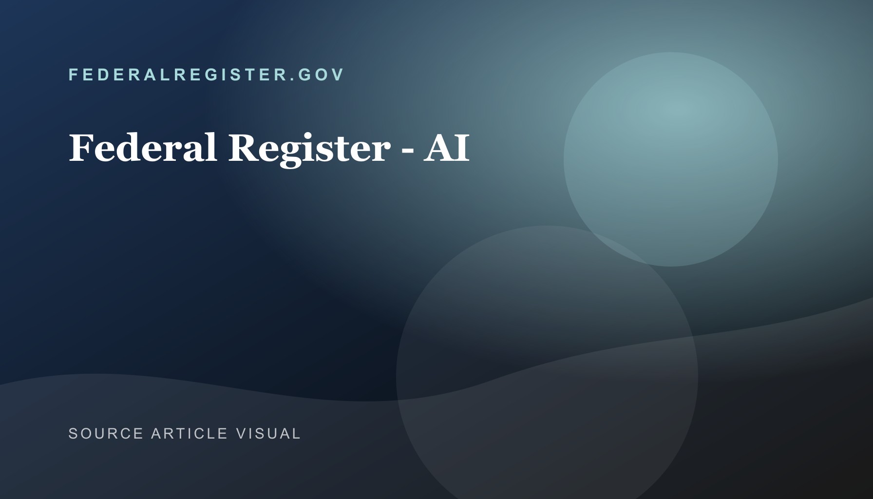 US AI Regulation Hits Federal Register