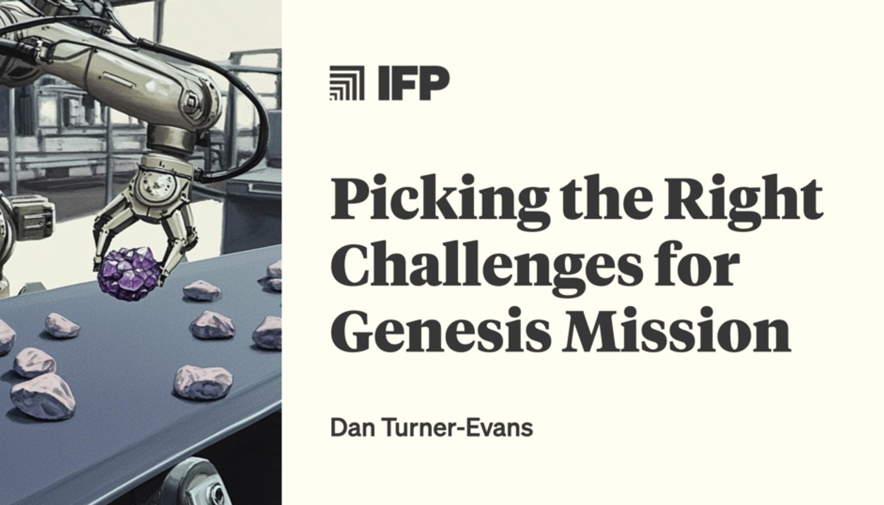 Picking the Right Challenges for Genesis Mission