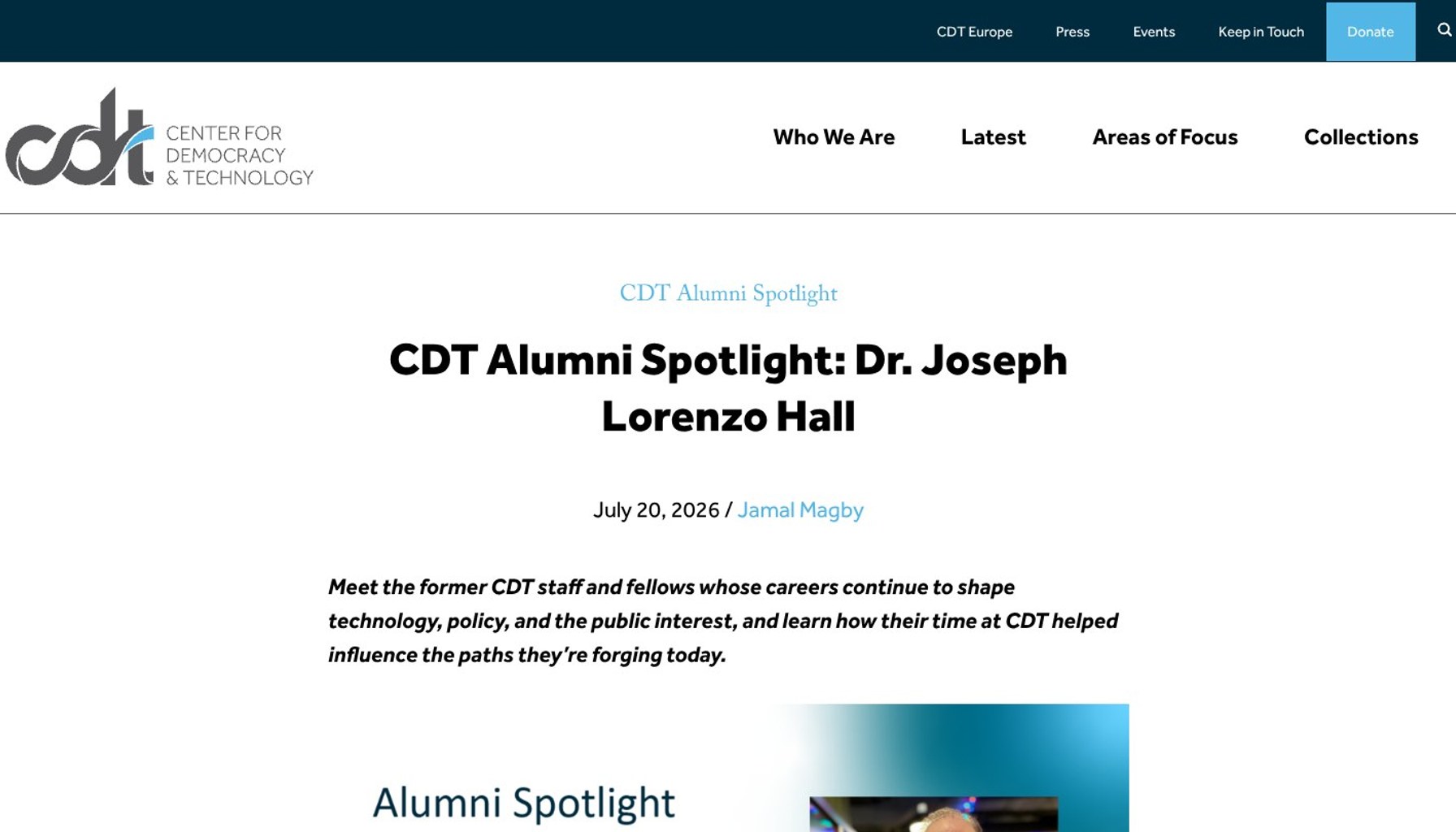 Joseph Lorenzo Hall Shifts Focus to Internet Society Security Portfolio as Advocacy Leadership Changes